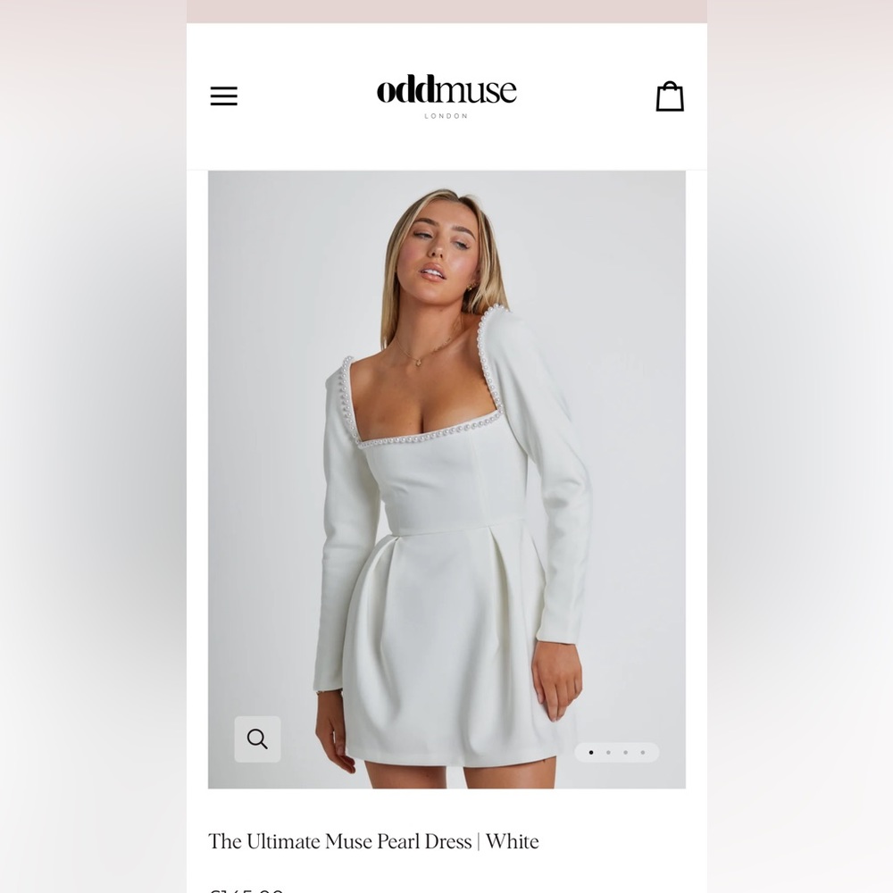 White Pearl Odd Muse Dress